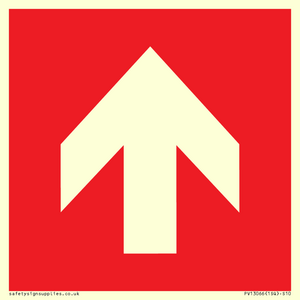 Up arrow (white on red background)